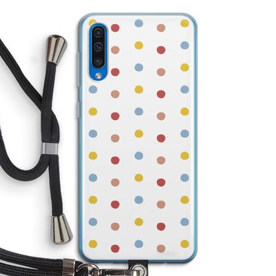 Bollen: Samsung Galaxy A50 Transparant Hoesje met koord