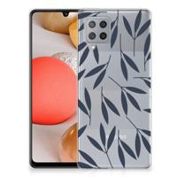 Samsung Galaxy A42 | TPU Case | Leaves Blue