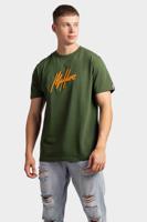 Malelions Essentials T-Shirt Heren Groen/Oranje - Maat XS - Kleur: Groen | Soccerfanshop - thumbnail