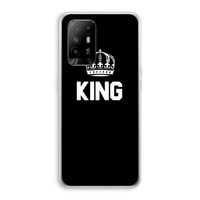 King zwart: Oppo A95 5G Transparant Hoesje