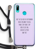 Zelfvertrouwen: Huawei P Smart (2019) Transparant Hoesje met koord