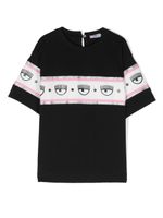 Chiara Ferragni Kids t-shirt en coton à logo imprimé - Noir - thumbnail