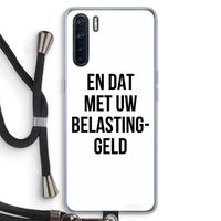 Belastinggeld: Oppo A91 Transparant Hoesje met koord