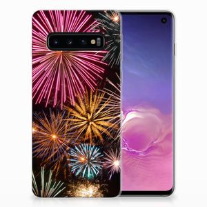 Samsung Galaxy S10 Silicone Back Cover Vuurwerk