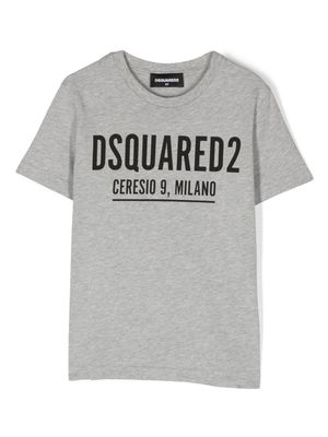 DSQUARED2 KIDS t-shirt à logo imprimé - Gris