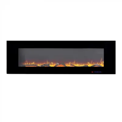 Azurite 152 cm - elektrische haard voor aan de muur