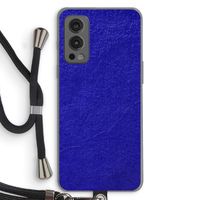 Majorelle Blue: OnePlus Nord 2 5G Transparant Hoesje met koord
