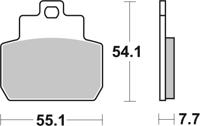 BREMBO Remblokken, voor de moto, Scooter Gesinterd Metaal 07061XS
