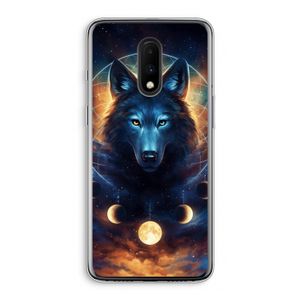 Wolf Dreamcatcher: OnePlus 7 Transparant Hoesje