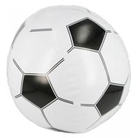 Opblaasbare voetbal strandbal - 30 cm - kunststof - speelgoed Opblaasbare voetbal strandbal - 30 cm - kunststof - speelgoed