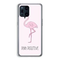Pink positive: Oppo Find X3 Transparant Hoesje