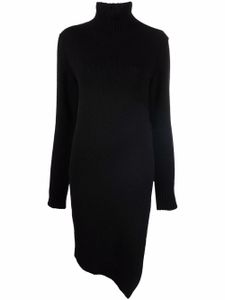 Jil Sander robe asymétrique en maille - Noir