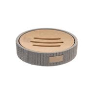 Zeepschaal DKD Home Decor 11 x 11 x 2,5 cm Grijs Cement