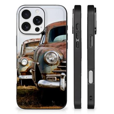 iPhone 16 Pro Silicone Back Case Vintage Auto
