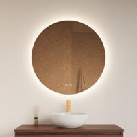 Spiegel Gliss Design Oko Koper Rond LED Verlichting 100 cm Incl. Verwarming - thumbnail