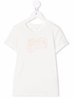 Chloé Kids t-shirt à logo imprimé - Blanc