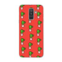 Mini cactus: Samsung Galaxy A6 Plus (2018) Transparant Hoesje