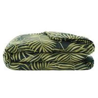 Bedrukt dekbed Leaf - groen - 140x200 cm