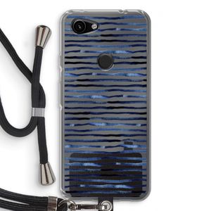 Verrassende lijnen: Pixel 3a Transparant Hoesje met koord