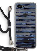 Verrassende lijnen: Pixel 3a Transparant Hoesje met koord