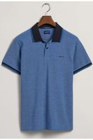 GANT Regular Fit Polo shirt Korte mouw lichtblauw - thumbnail