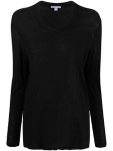 James Perse t-shirt High Gauge en coton - Noir