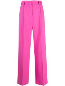 MSGM pantalon droit à design plissé - Rose