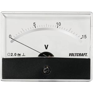 VOLTCRAFT AM-86X65/15V/DC AM-86X65/15V/DC Inbouwmeter AM-86X65/15V/DC Draaispoel