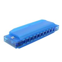 Zwaan SW1020-2 10 gaten 20 tonen transparante harmonica Musical Instruments diatonische Harp (blauw)