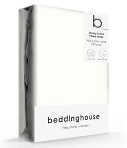 Beddinghouse Jersey-Lycra Hoeslaken Offwhite-70/80 x 200/220 cm