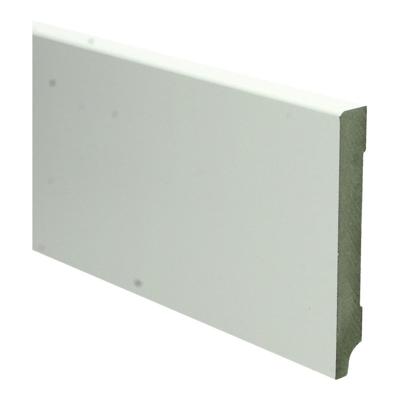 MDF Moderne plint 120x15 voorgelakt RAL9010 - lengte 240cm
