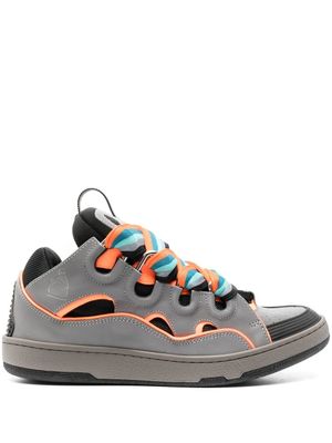 Lanvin baskets Curb à lacets - Gris