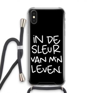 De Sleur: iPhone X Transparant Hoesje met koord
