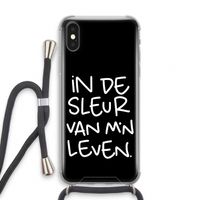 De Sleur: iPhone X Transparant Hoesje met koord