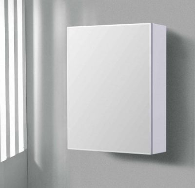 Aqua Royal Spiegelkast 60 cm Hoogglans Wit - Linksdraaiend