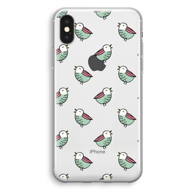 Vogeltjes: iPhone XS Transparant Hoesje