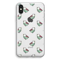 Vogeltjes: iPhone XS Transparant Hoesje