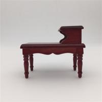 1:12 Dollhouse Toy houten mini Vintage mahonie kleur thee tafel (bruin)