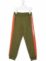 Balmain Kids pantalon de jogging à bandes logos - Vert