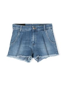 DONDUP KIDS short en jean à bords francs - Bleu