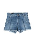 DONDUP KIDS short en jean à bords francs - Bleu