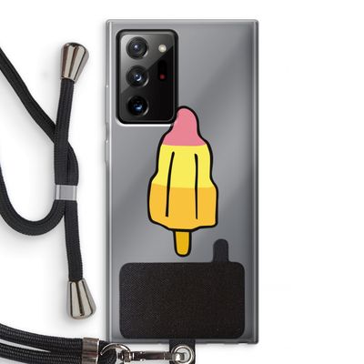 Raketijsje: Samsung Galaxy Note 20 Ultra / Note 20 Ultra 5G Transparant Hoesje met koord