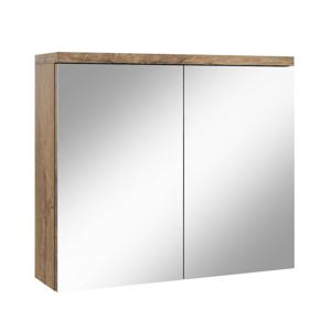 Badplaats Spiegelkast Toledo 80 x 20 x 60 cm - bruin eiken