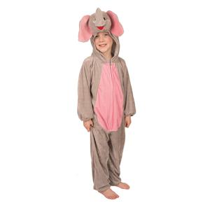 Dierenpak olifantenpak verkleedkleding kostuum - grijs - kinderen - jumpsuit