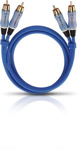 OEHLBACH BEAT! INTERLINK Blue 0.5m audio kabel 0,5 m 2 x RCA Blauw