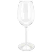 Excellent Houseware Wijnglas - 1x - transparant - kunststof - 330 ml