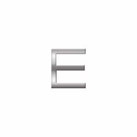 Auto sign sticker letter E 2,5 cm   -