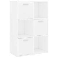 The Living Store Kast - Kinderkast - Opbergkast - Wit - 60x29.5x90cm