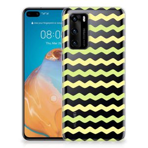 Huawei P40 TPU bumper Waves Yellow