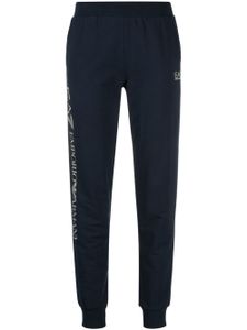 Ea7 Emporio Armani pantalon de jogging à logo imprimé - Bleu